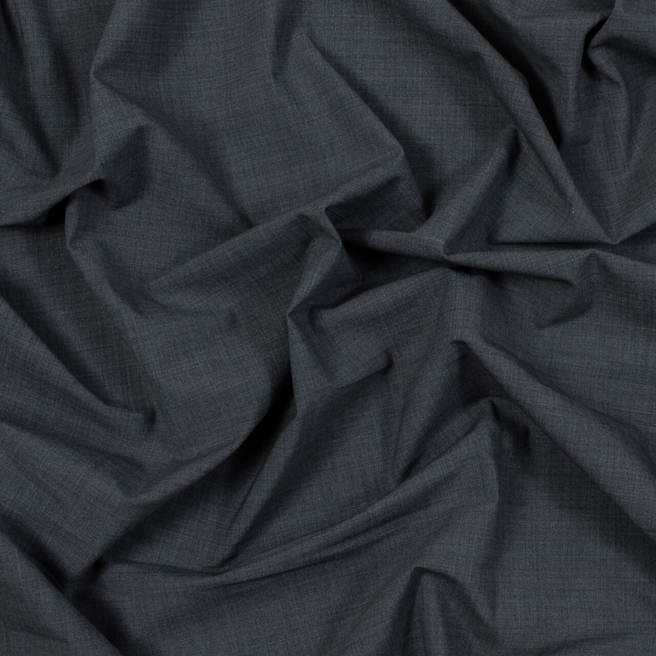 1 Yard Heathered Cool Gray Stretch Wool Suiting Fabric Crisp Flowing 60 inch Width